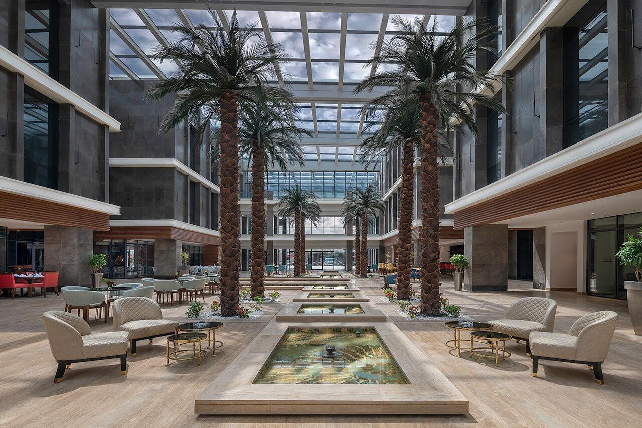 אל עלמיין Crystal Inn Hotel - Alamein (Adults Only) מראה חיצוני תמונה The lobby of the hotel