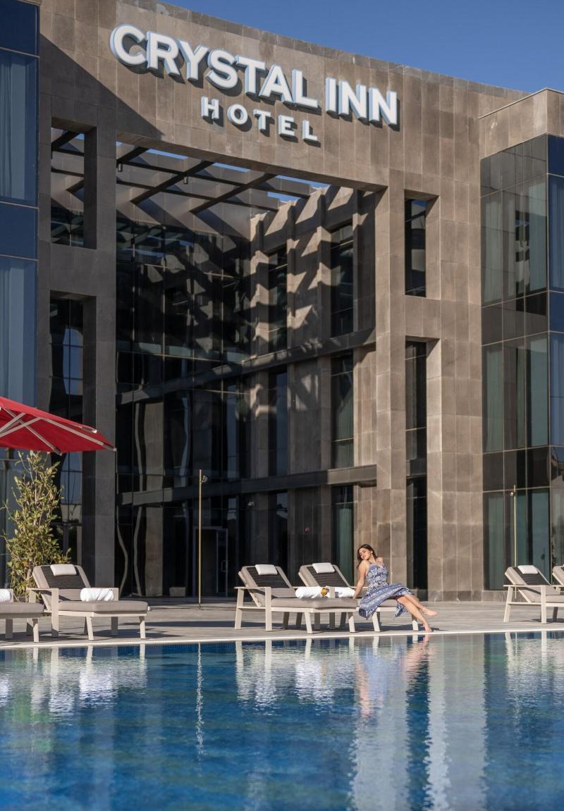 אל עלמיין Crystal Inn Hotel - Alamein (Adults Only) מראה חיצוני תמונה The hotel's pool
